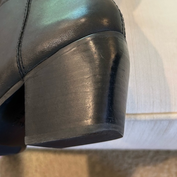 NIB Naturalizer Women's Fae Knee High Boot Black Leather Wide Calf Heeled Size 6 - Picture 13 of 16